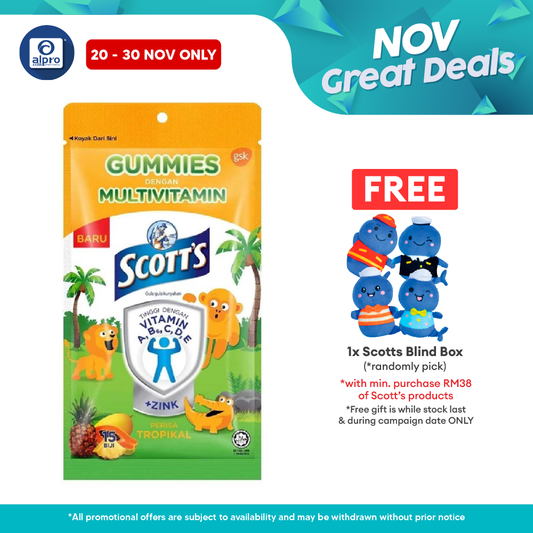 Scotts Multivitamins Gummies Tropical 15s (New) Alpro Pharmacy