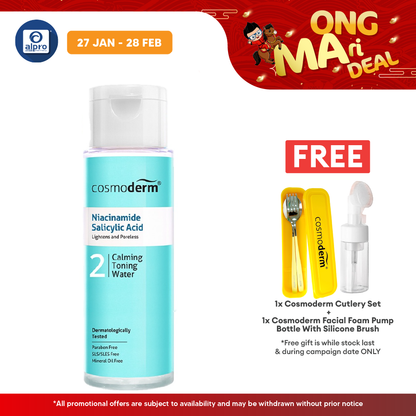 Cosmoderm Niacinamide Calming Toning Water 100ml | Sooth Irritation Cosmoderm