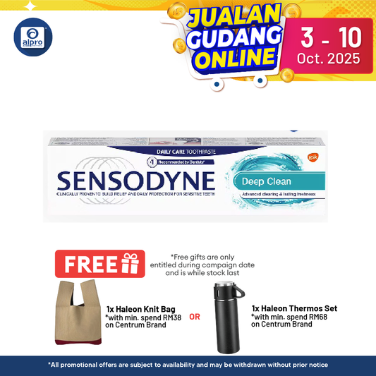 Sensodyne Deep Clean 100g | Relieve Sensitivity Alpro Pharmacy