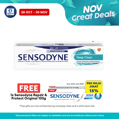 Sensodyne Deep Clean 100g | Relieve Sensitivity Sensodyne