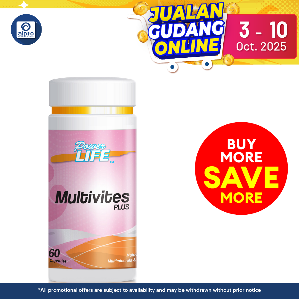 Powerlife Multivites Plus 60s | Multivitamins and Minerals Powerlife