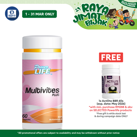 Powerlife Multivites Plus 60s | Multivitamins and Minerals Powerlife