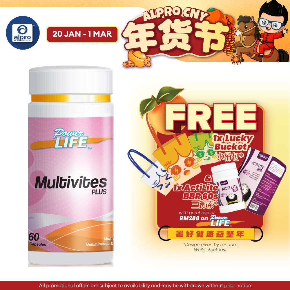 Powerlife Multivites Plus 60s | Multivitamins and Minerals