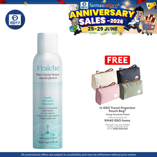 GSO Fraiche Pure Glacier Water 120ml | Sooth, Moisturize & Rejuvenate GSO