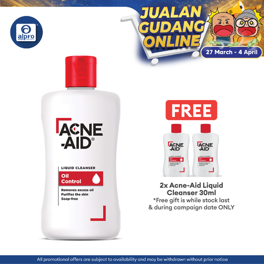 Acne-Aid Liquid Cleanser Oil Control 100ml | Soap-Free Liquid Cleanser Acne-Aid