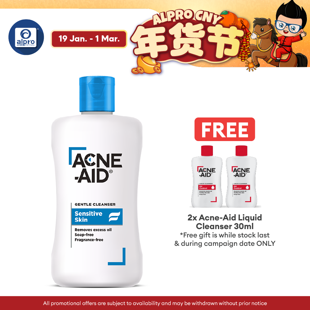 Acne-Aid Gentle Cleanser Sensitive Skin 100ml | Soap-Free Gentle Cleanser