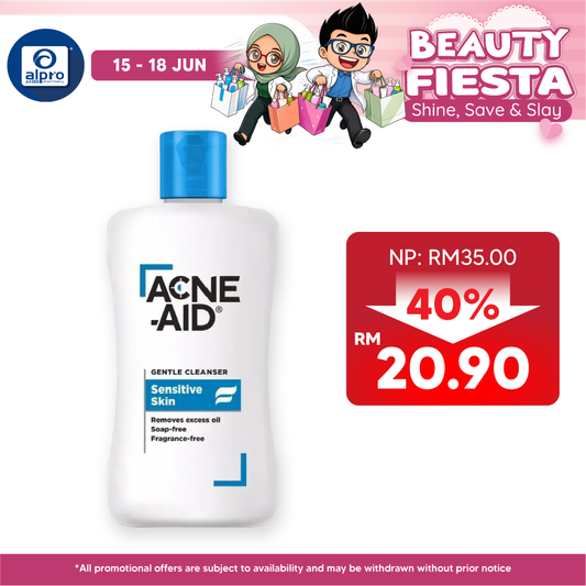 Acne-Aid Gentle Cleanser Sensitive Skin 100ml | Soap-Free Gentle Cleanser Acne-Aid
