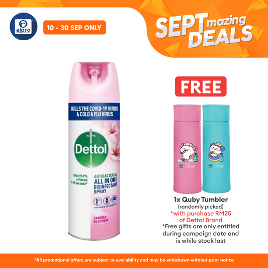 Dettol Disinfectant Spray Sakura 450ml | Kills 99.9% Bacteria And Viruses Alpro Pharmacy