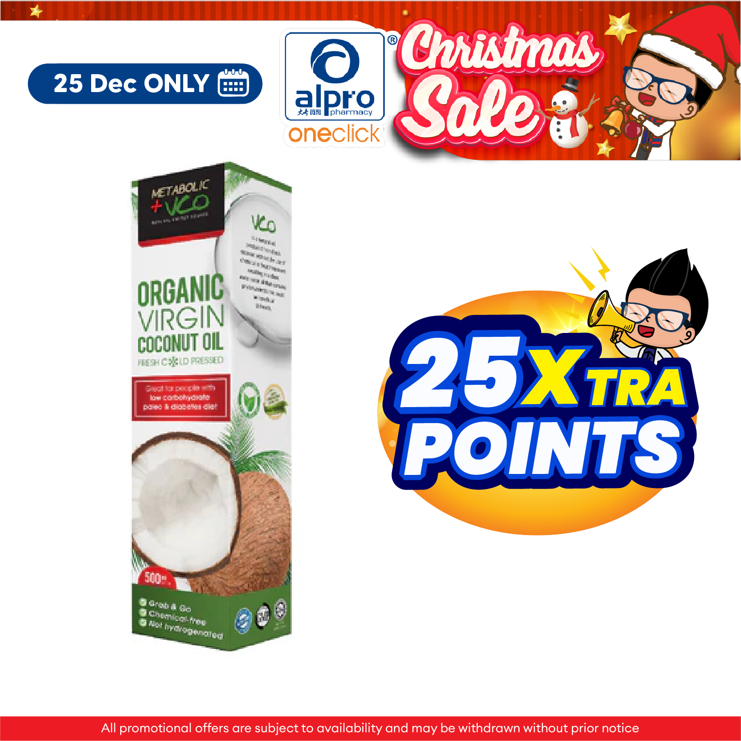 Metabolic + VCO 500ml | Virgin Coconut Oil For Whole Family Metabolic+