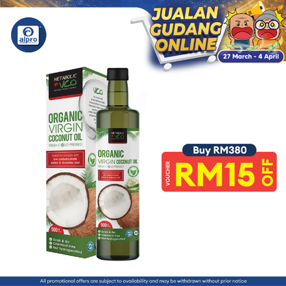 Metabolic + VCO 500ml | Virgin Coconut Oil For Whole Family Metabolic+