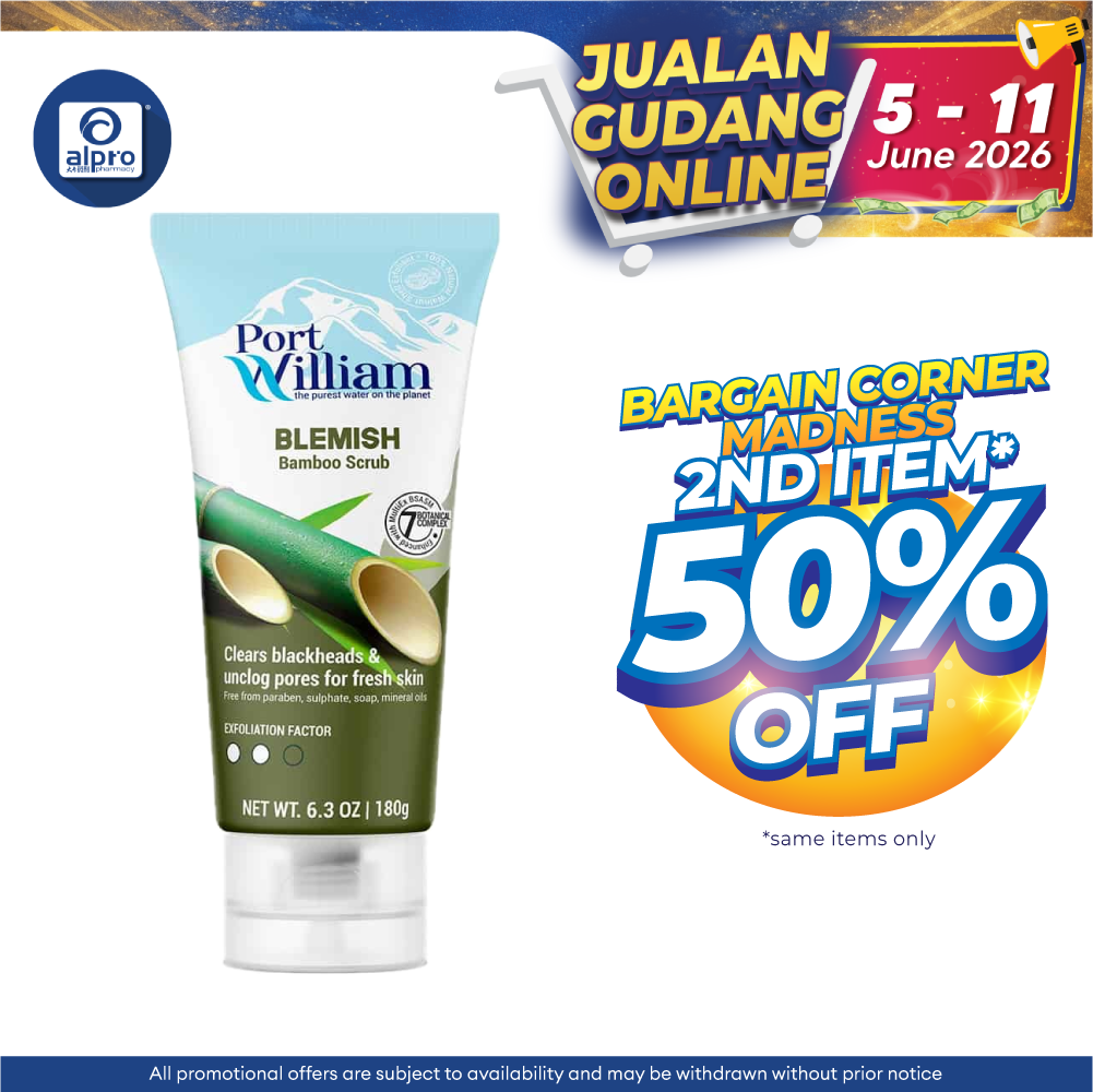 GSO Port William Blemish Bamboo Scrub 180g (Blemish Bamboo / Brightening Apricot) | Clear Blackhead & Unclog Pore GSO