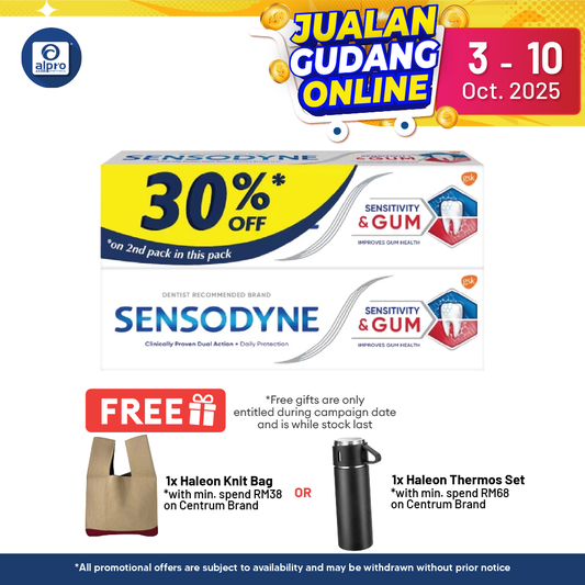 Sensodyne Sensitivity & Gum 100g 2s | Dual Action Alpro Pharmacy