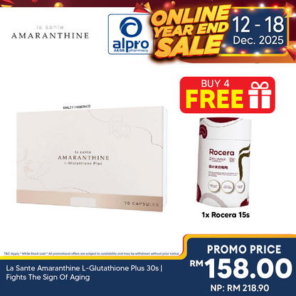 La Sante Amaranthine L-Glutathione Plus 30s | Fights The Sign Of Aging La Sante