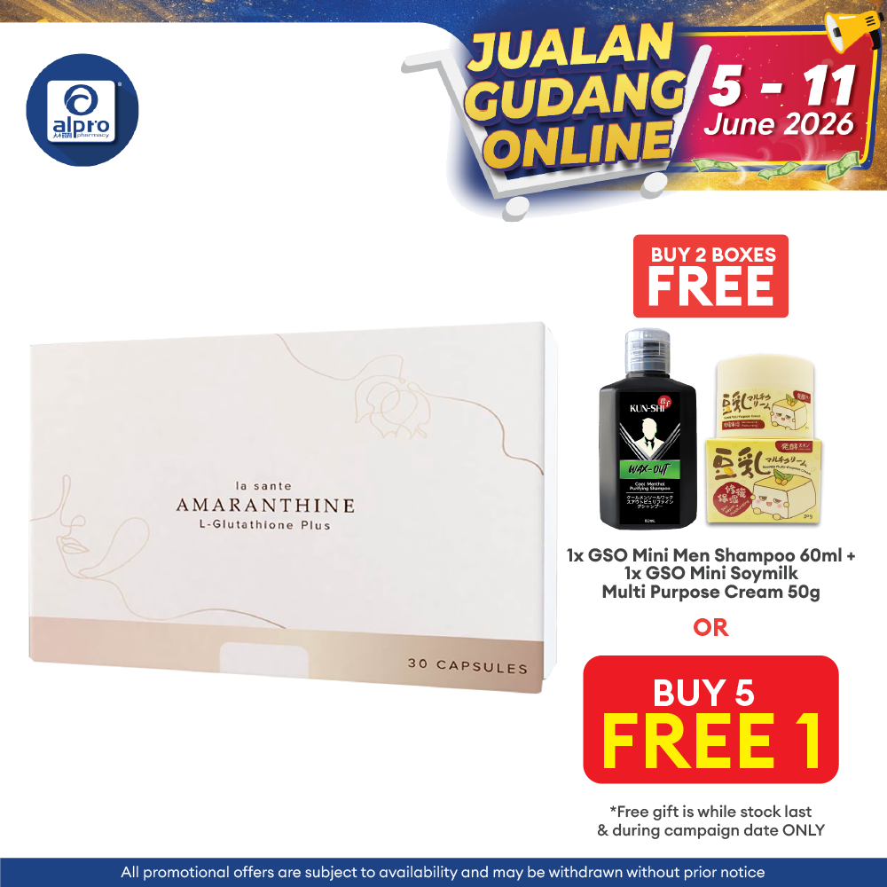 La Sante Amaranthine L-Glutathione Plus 30s | Fights The Sign Of Aging La Sante