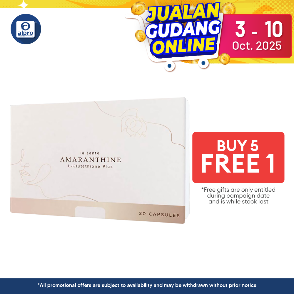 La Sante Amaranthine L-Glutathione Plus 30s | Fights The Sign Of Aging Alpro Pharmacy