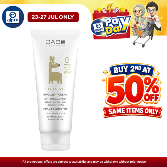 Babe Laboratorios Pediatric Emollient Cream 200ml | Long-Lasting Skin Hydration for Baby Babe