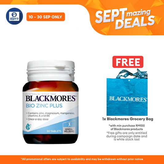 Blackmores Bio Zinc Plus 30s | Maintains Healthy Skin Blackmores