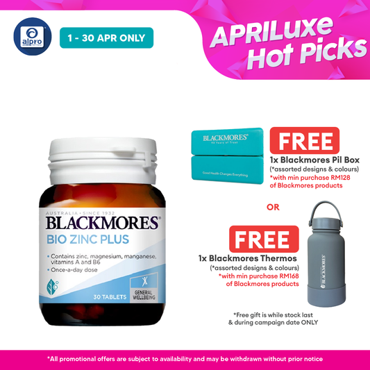 Blackmores Bio Zinc Plus 30s | Maintains Healthy Skin Blackmores