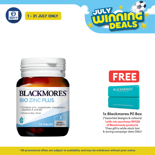 Blackmores Bio Zinc Plus 30s | Maintains Healthy Skin Blackmores