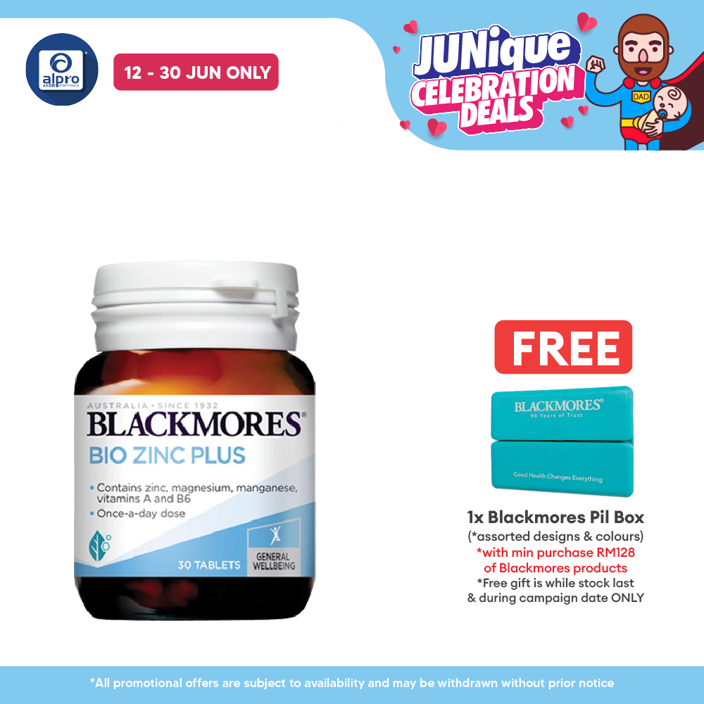 Blackmores Bio Zinc Plus 30s | Maintains Healthy Skin Blackmores