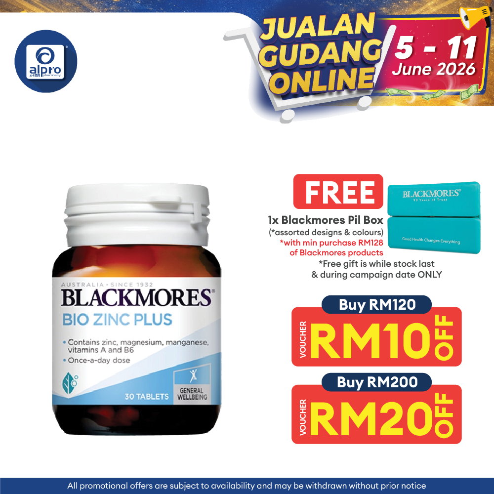 Blackmores Bio Zinc Plus 30s | Maintains Healthy Skin Blackmores