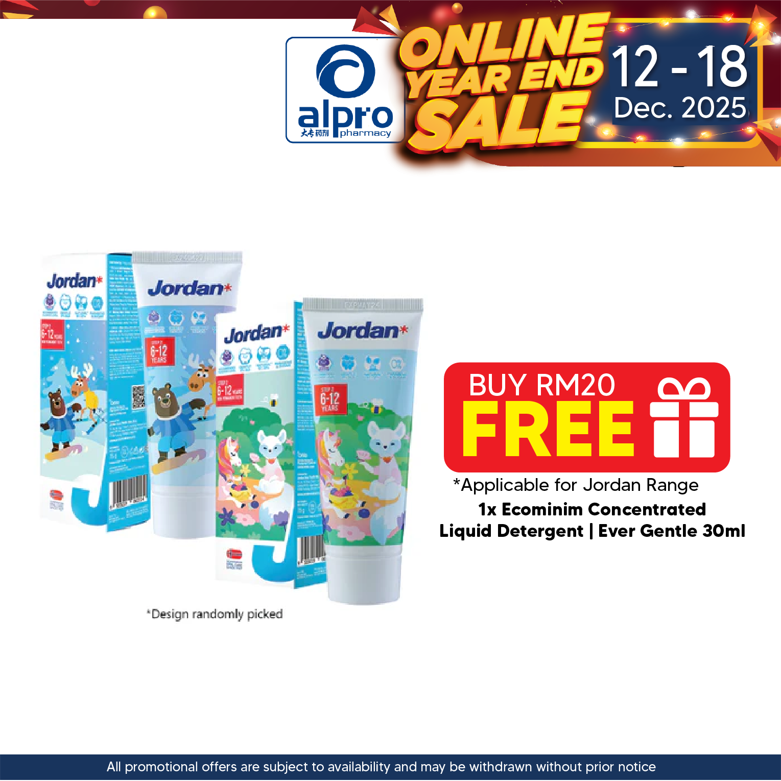 Jordan Step 2 Toothpaste (Grape) 75g | For 6-12 Years (2 Designs available) Jordan