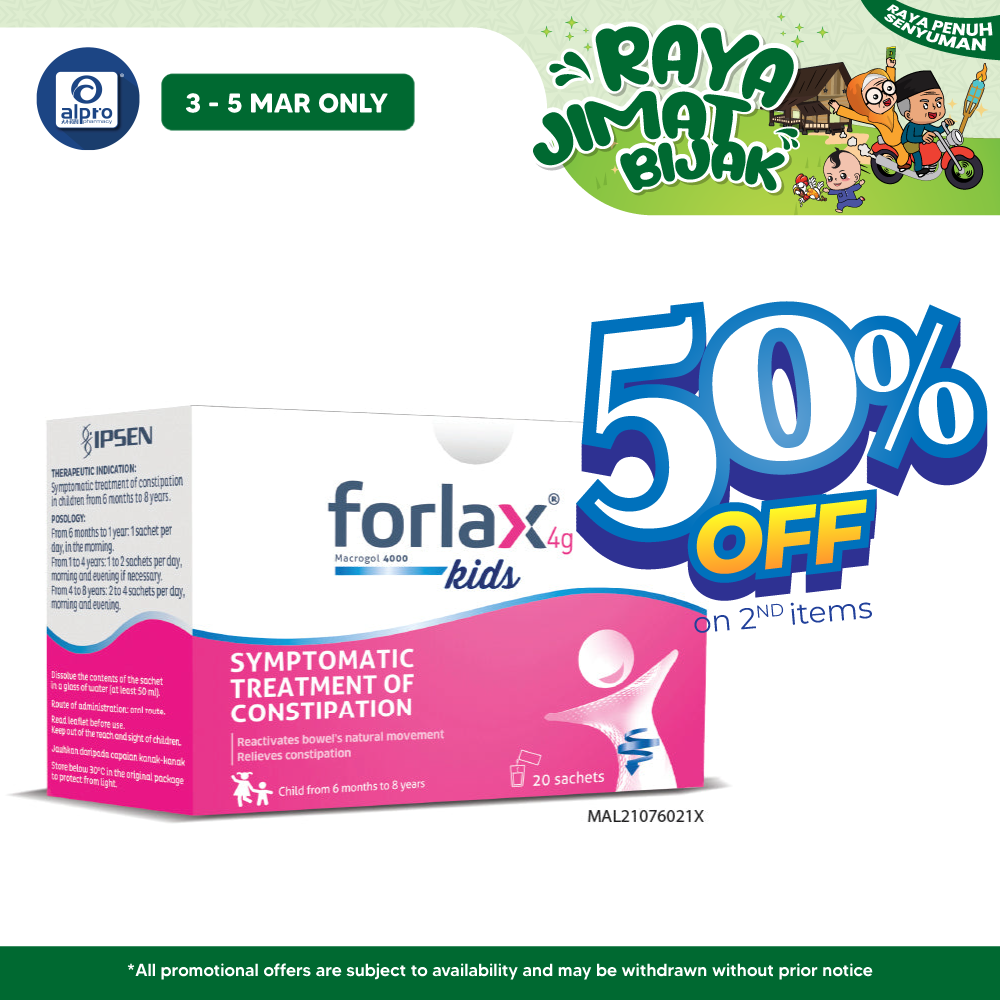 Forlax Kids 20X4g Sachet | Relieve Constipation Forlax