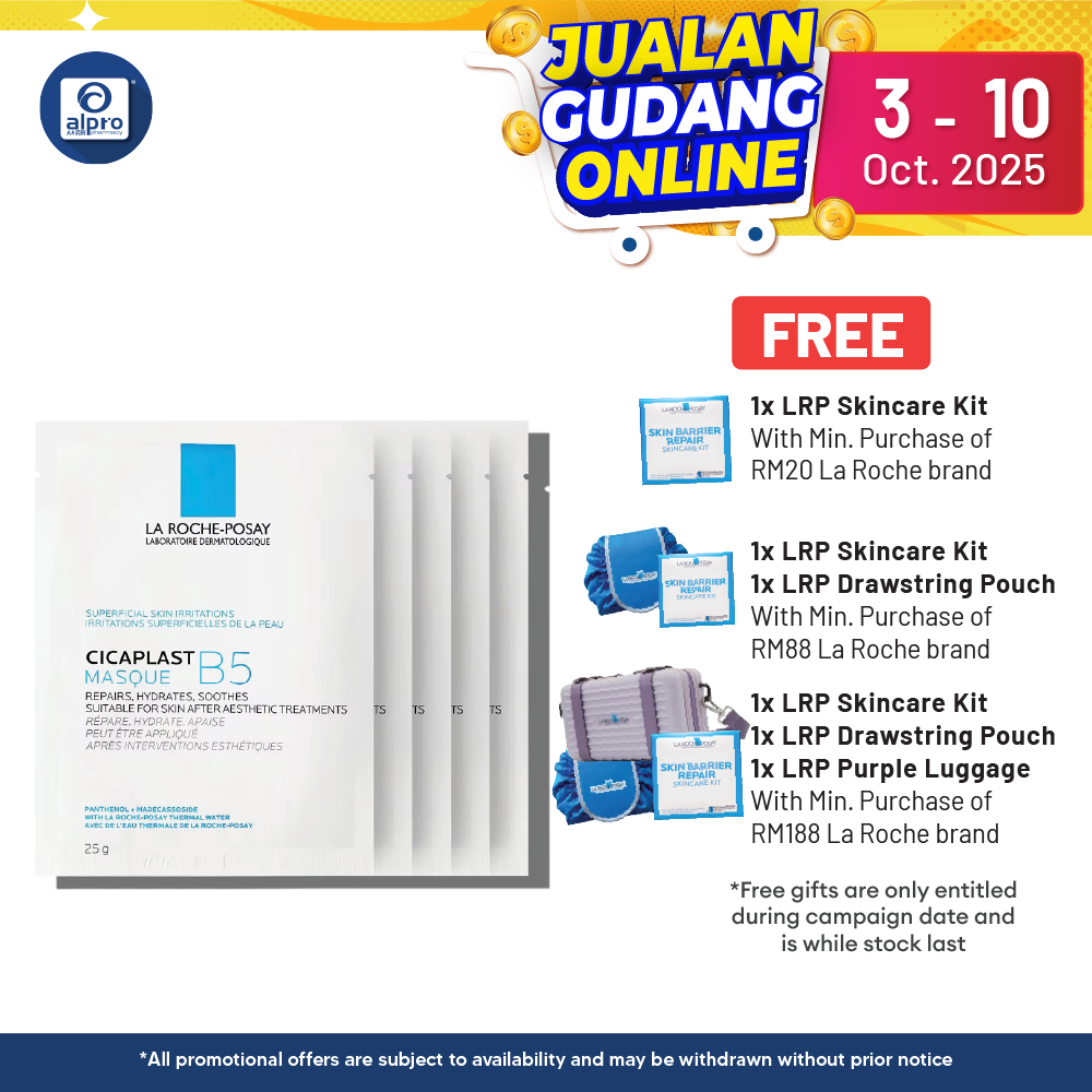 La Roche Posay Cicaplus B5 Face Mask 5s | Suitable for Skin After Aesthetic Treatment La Roche Posay