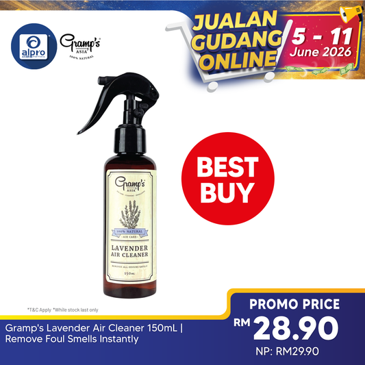 Gramp's Lavender Air Cleaner 150mL | Remove Foul Smells Instantly Gramp's