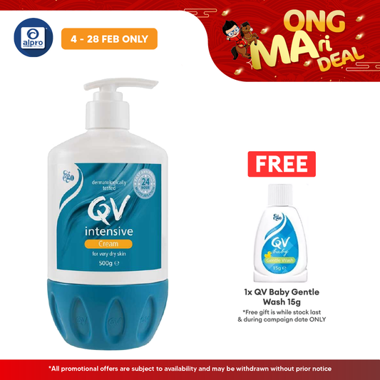 Ego Qv Intensive Cream 500g | For Dry Skin/干皮身体乳滋润 Alpro Pharmacy