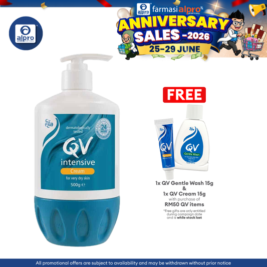 Ego QV Intensive Cream 500g | For Dry Skin/干皮身体乳滋润 QV