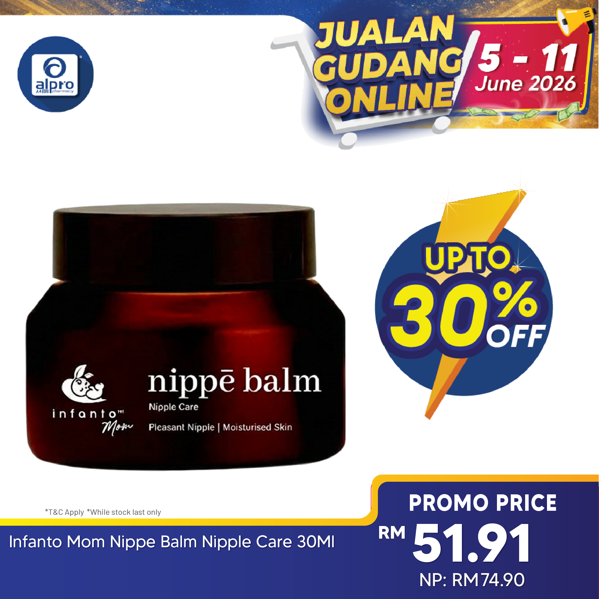 Infanto Mom Nippe Balm Nipple Care 30ml Infanto