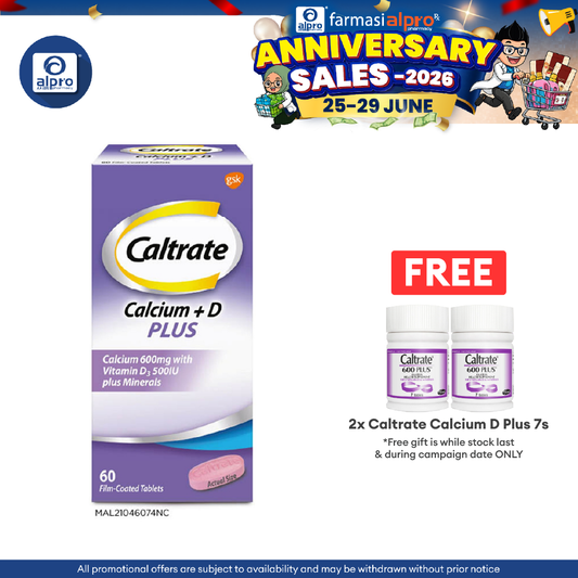Caltrate Calcium + D Plus 60s | Supports Muscle and Bone Health Caltrate
