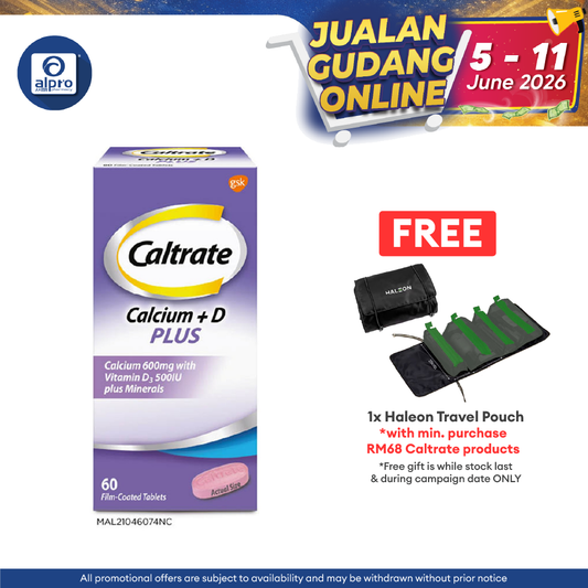 Caltrate Calcium + D Plus 60s | Supports Muscle and Bone Health Caltrate