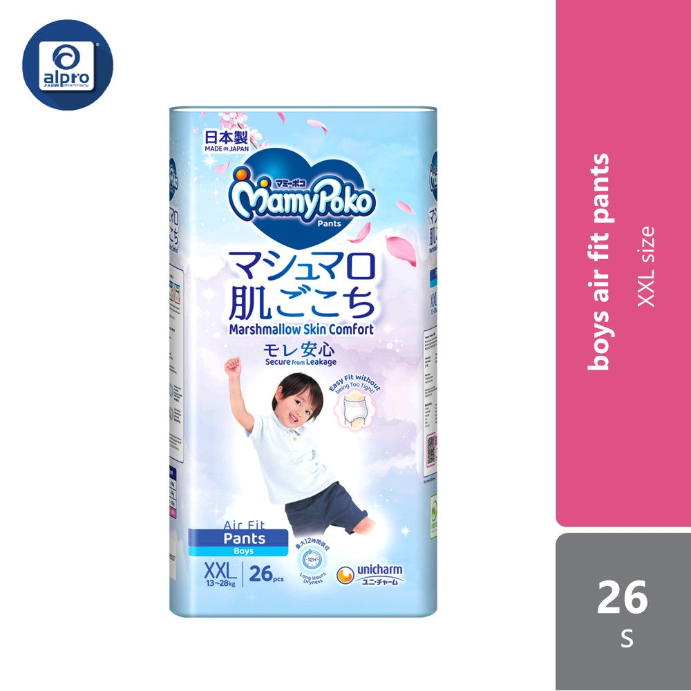 Mamy Poko Air Fit Boy XXL 26s | Deep Absorbent Alpro Pharmacy
