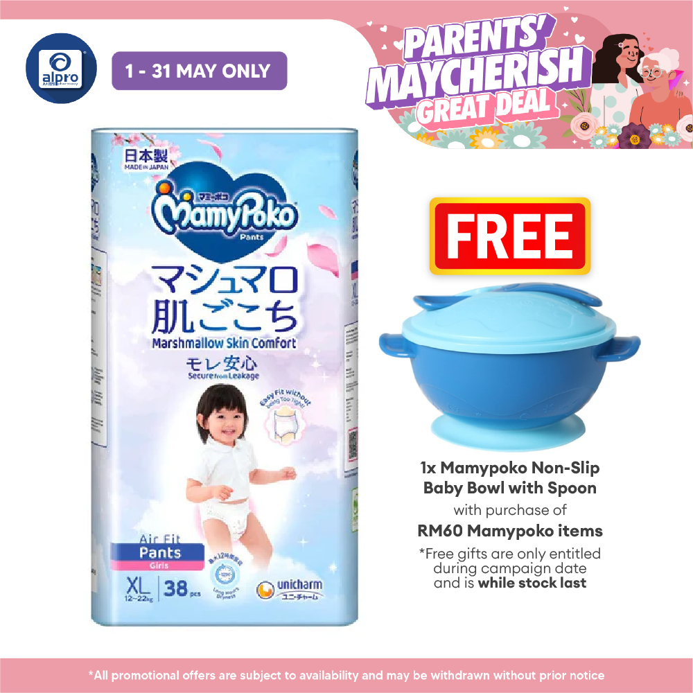 Mamy Poko Air Fit Girl XL 38s | Deep Absorbent Alpro Pharmacy