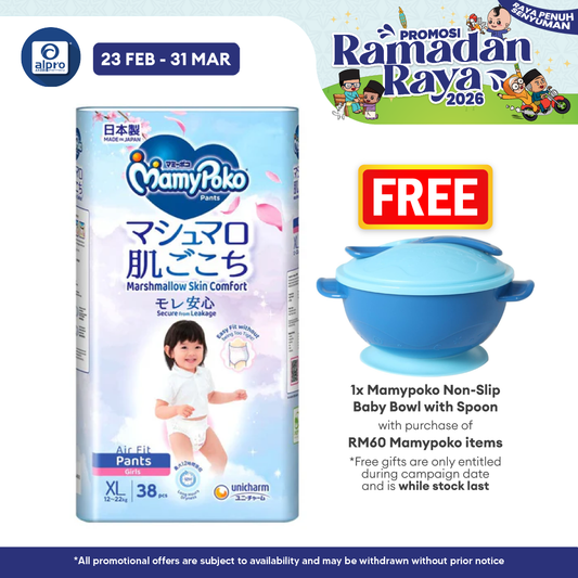 Mamy Poko Air Fit Girl XL 38s | Deep Absorbent Alpro Pharmacy