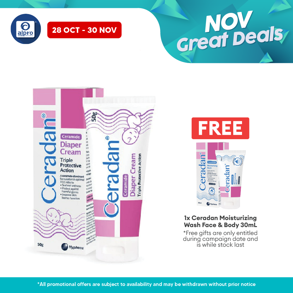 Ceradan Diaper Cream 50G | For Diaper Rash Ceradan