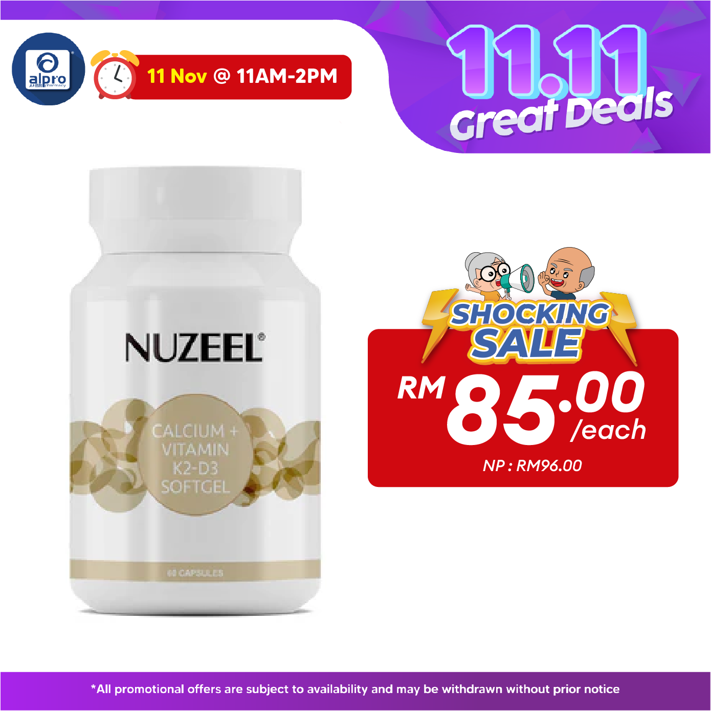 Nuzeel Liquid Calcium With D3 & K2 60s | Support Healthy Bones & Teeth Nuzeel