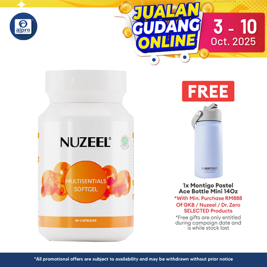 Nuzeel Multisentials Softgel 60s | Reduce Tired & Fatigue Nuzeel
