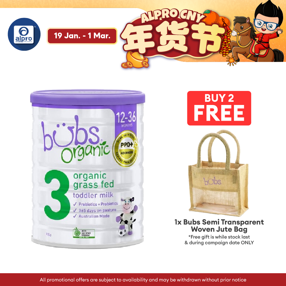 Bubs Organic Grass Fed Toddler Milk 800g