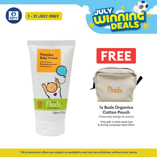 Buds Everyday Organics Everyday Baby Cream 150ml Buds