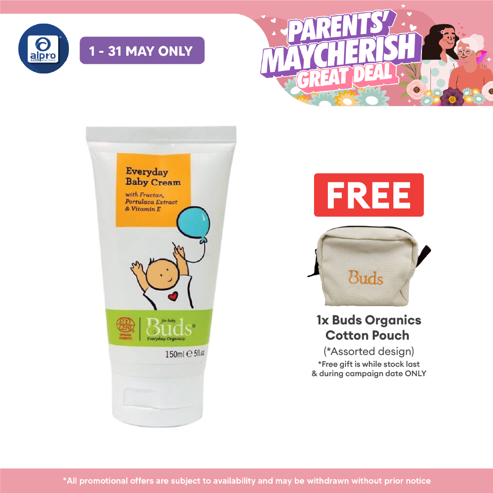 Buds Everyday Organics Everyday Baby Cream 150ml Buds