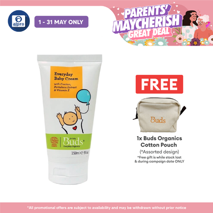 Buds Everyday Organics Everyday Baby Cream 150ml Buds