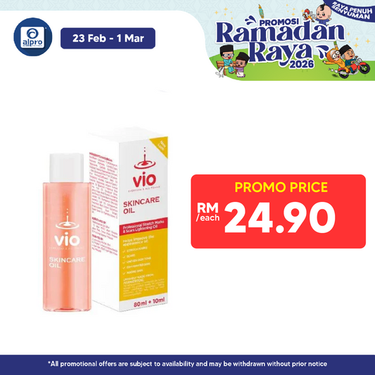 (B)Vio Skincare Oil 80ml + 10ml | Moisturized Dry Skin Alpro Pharmacy