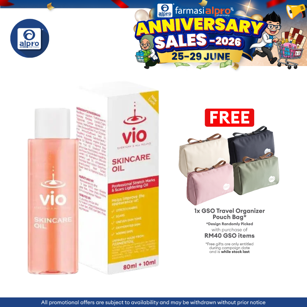 GSO Vio Skincare Oil 80ml + 10ml | Moisturized Dry Skin GSO