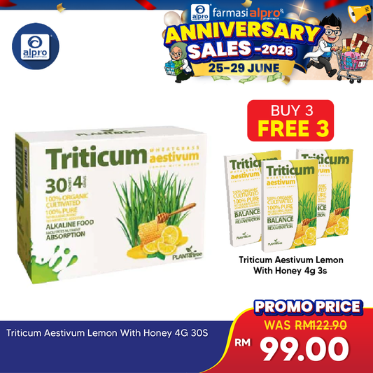 Triticum Aestivum Lemon with Honey 4G 30S | Antioxidant Food Plant & Tree