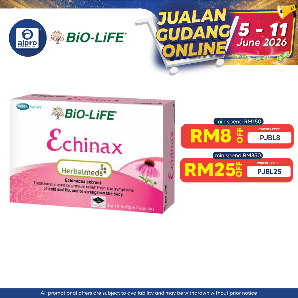 Bio-Life Herbalmeds Echinax 30s | Natural Herb Bio-life