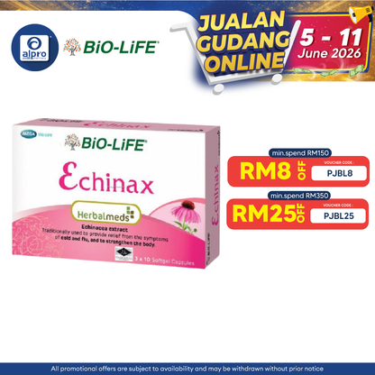 Bio-Life Herbalmeds Echinax 30s | Natural Herb Bio-life