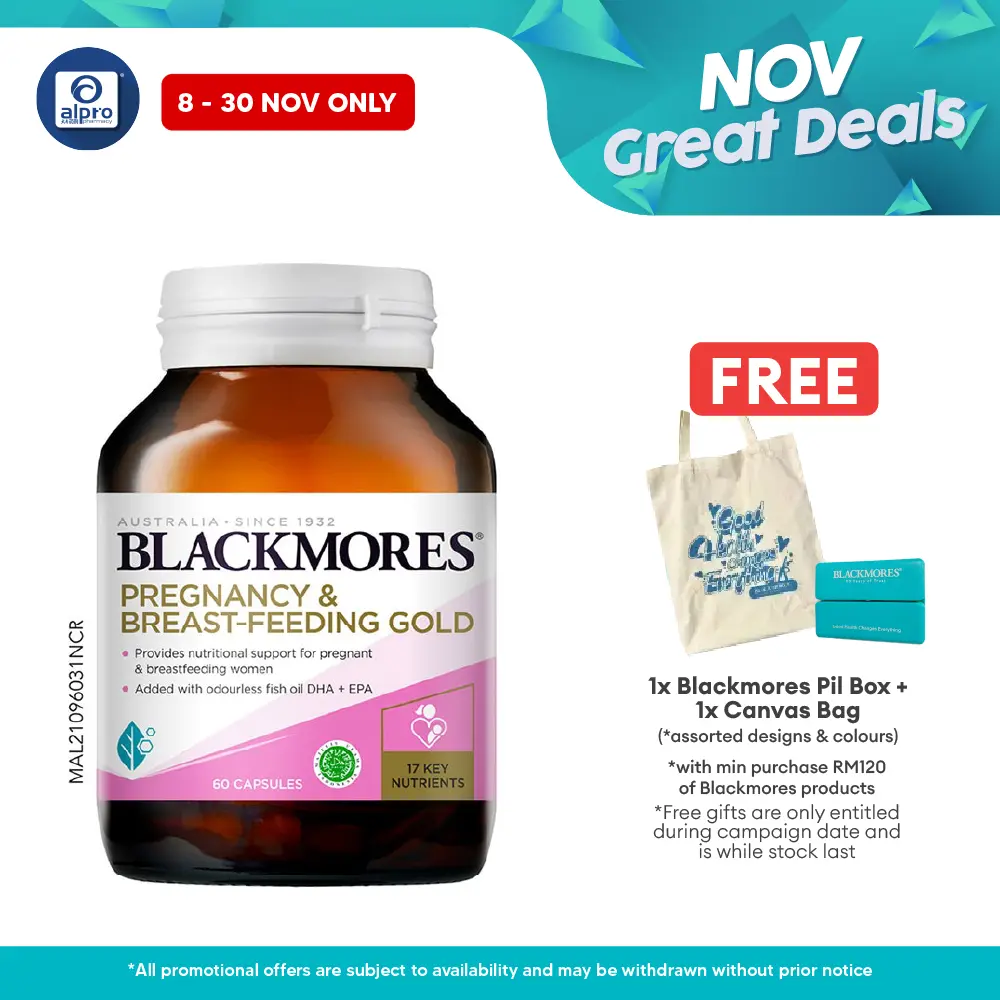 Blackmores Pregnancy And Breast-Feeding Gold 60s Blackmores
